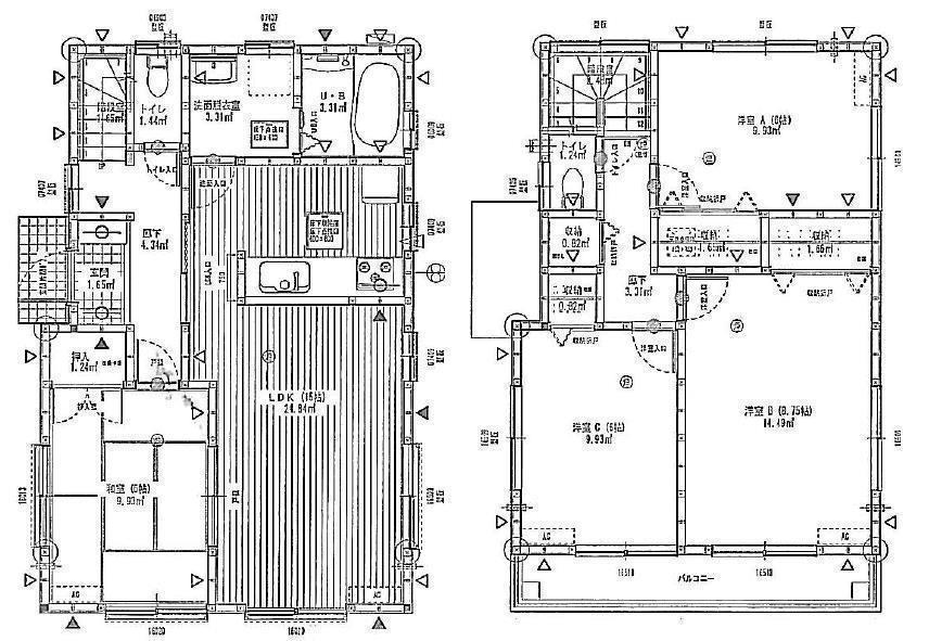 Floor plan. (No. 2 locations), Price 28,980,000 yen, 4LDK, Land area 141.62 sq m , Building area 98.12 sq m