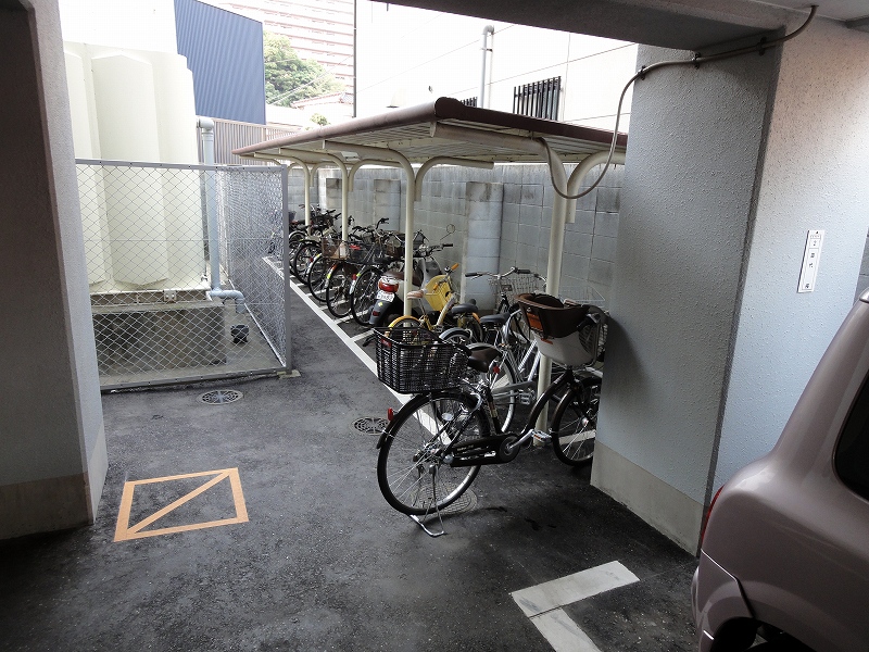 Other common areas. Bicycle parking space is also firmly secured