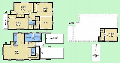 Floor plan. 31,900,000 yen, 4LDK, Land area 90.84 sq m , Building area 102.83 sq m