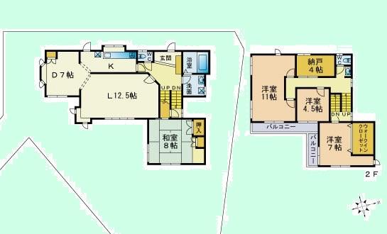 Floor plan. 31.5 million yen, 5LDK + S (storeroom), Land area 280.4 sq m , Building area 139.11 sq m floor plan