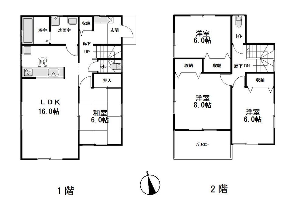 Floor plan. (3 Building), Price 31,580,000 yen, 4LDK, Land area 144.86 sq m , Building area 101.02 sq m