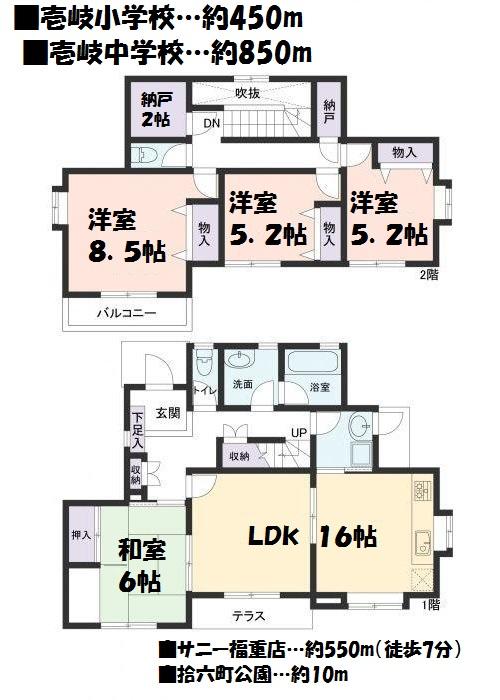 Floor plan. 22,900,000 yen, 4LDK + S (storeroom), Land area 209.5 sq m , Building area 113.44 sq m