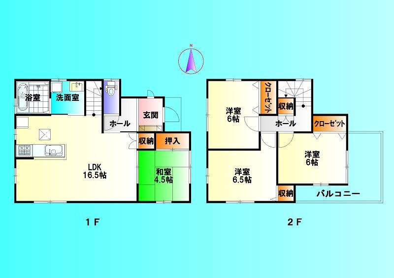 Floor plan. 33,980,000 yen, 4LDK, Land area 139.75 sq m , Building area 92.74 sq m relatively popular is a high floor plan (^_^) / Living and Japanese-style room is a place that can be used To spacious to release a is usually Tsuzukiai, Has gained support from people of all ages! (^^)!