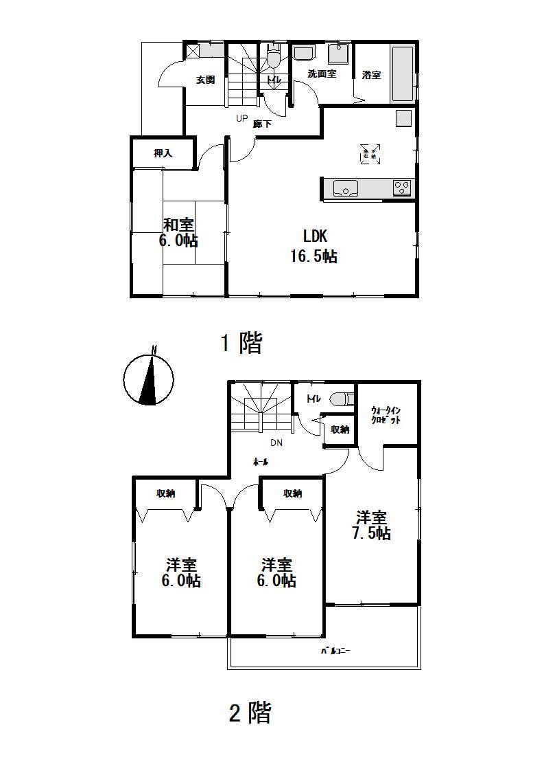 Floor plan. 23,980,000 yen, 4LDK, Land area 140.3 sq m , Building area 105.57 sq m