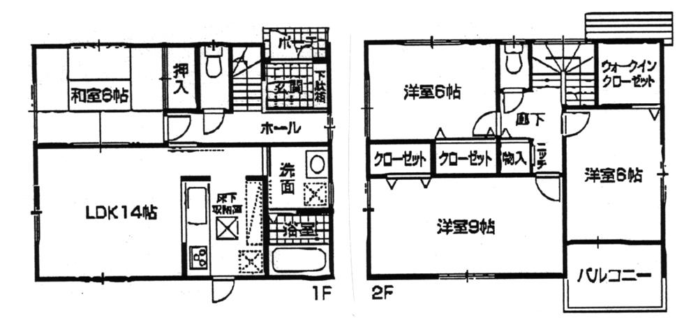 Floor plan. 26,800,000 yen, 4LDK + S (storeroom), Land area 125.5 sq m , Building area 98.82 sq m