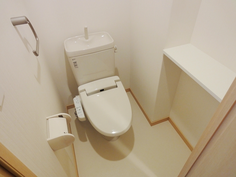 Toilet. Until the shelf of put build in bidet! Luxury! 