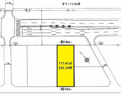 Compartment figure. Land price 58,790,000 yen, Land area 776 sq m