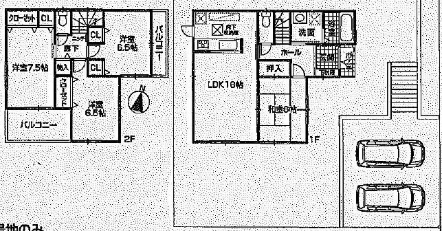 Floor plan. 23.8 million yen, 4LDK, Land area 200.45 sq m , Building area 98.82 sq m Floor