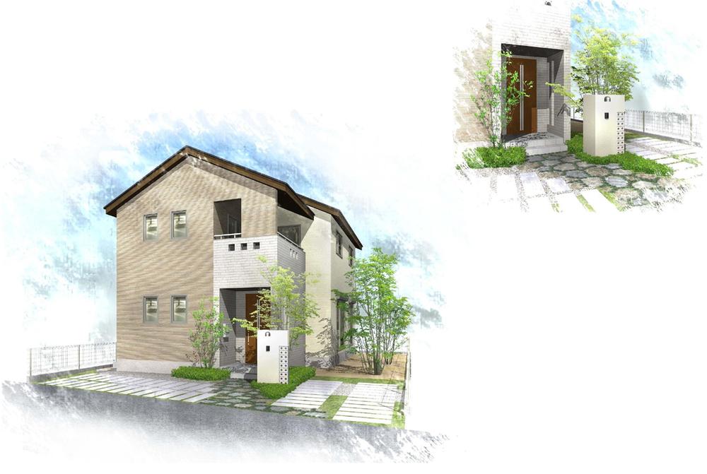 Rendering (appearance). (No. 7 locations) Exterior Rendering