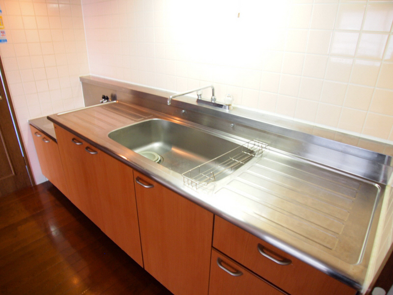 Kitchen. It is also spacious and sink.