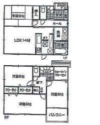 Floor plan. (1 Building), Price 26,800,000 yen, 4LDK, Land area 125.5 sq m , Building area 98.82 sq m