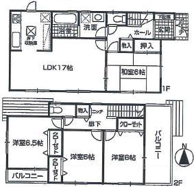 Floor plan. (3 Building), Price 25,800,000 yen, 4LDK, Land area 164.3 sq m , Building area 98.82 sq m