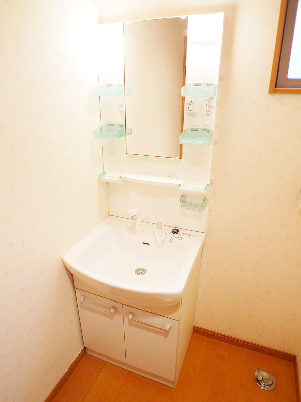 Washroom. Wash basin with shampoo dresser