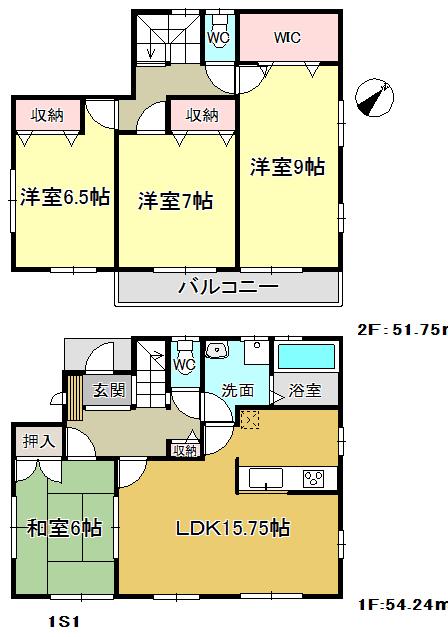 Floor plan. 27,980,000 yen, 4LDK + S (storeroom), Land area 148.79 sq m , Building area 105.99 sq m