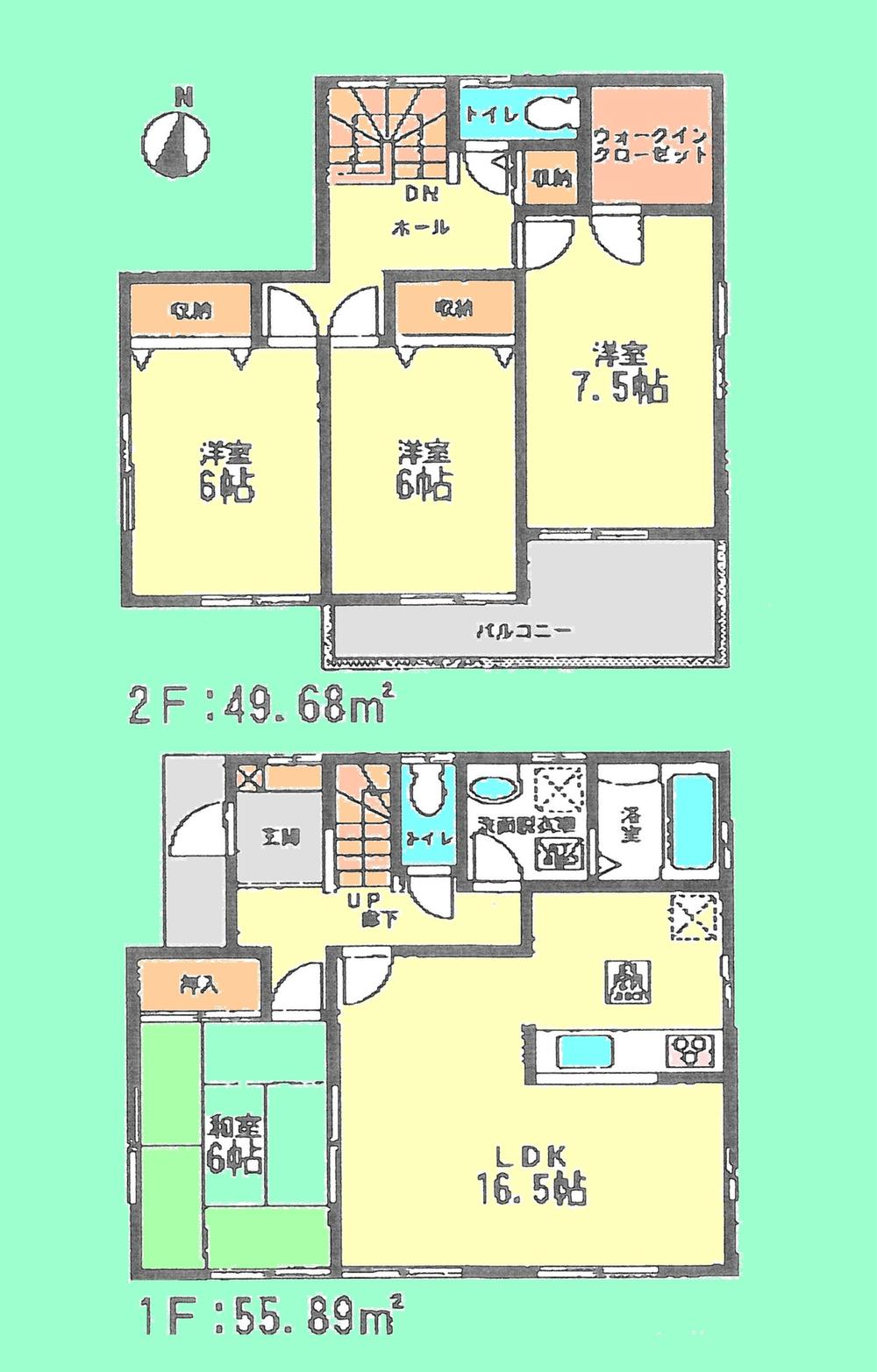 Floor plan. 23,980,000 yen, 4LDK, Land area 140.3 sq m , Building area 107.72 sq m floor plan