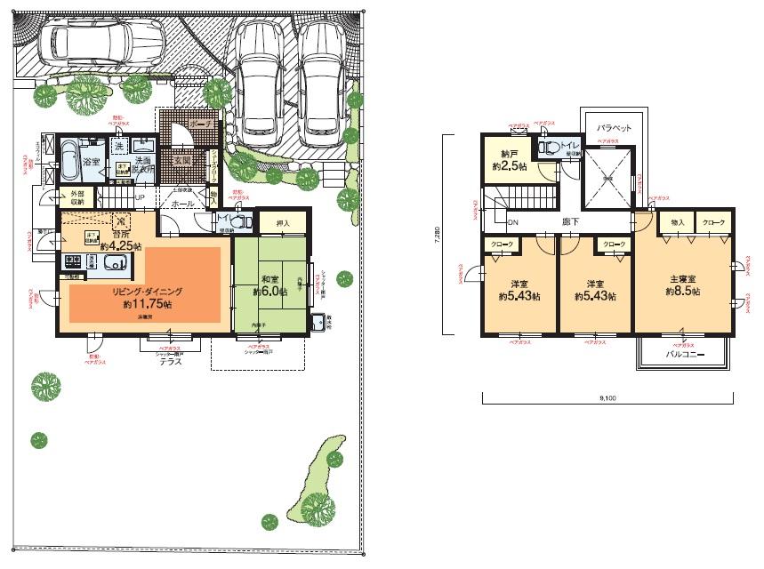 Floor plan. Is a good environment for raising children carefree. (January 2013 shooting)