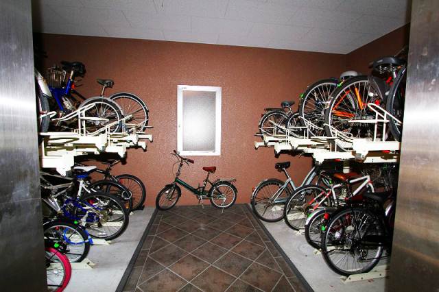 Other common areas. There are firmly bicycle parking