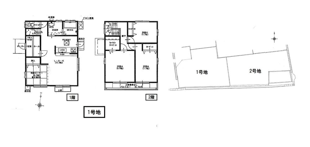 Other. Construction drawing No. 1 destination 2-story 4LDK