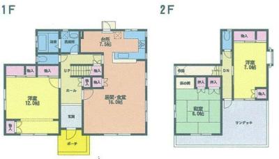 Floor plan. 42 million yen, 3LDK, Land area 529.6 sq m , Building area 134.88 sq m