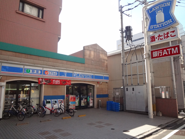 Convenience store. Lawson Fukuoka Nishijin 5-chome up (convenience store) 155m