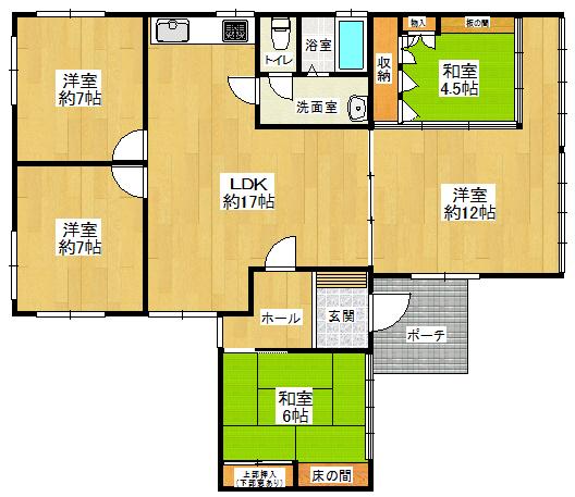 Floor plan. 31.5 million yen, 4LDK, Land area 274.69 sq m , Building area 102.64 sq m