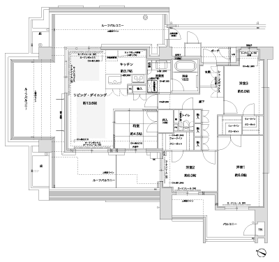 Floor: 4LDK, occupied area: 99.71 sq m, Price: 60.7 million yen