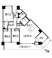 Floor: 4LDK, occupied area: 89.33 sq m, price: 44 million yen
