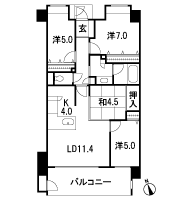 Floor: 4LDK, occupied area: 81.06 sq m, Price: 40.7 million yen
