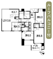 Floor: 4LDK, occupied area: 99.71 sq m, Price: 60.7 million yen