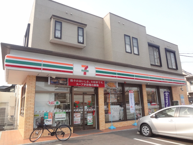 Convenience store. Seven-Eleven Fukuoka aside 2-chome up (convenience store) 452m