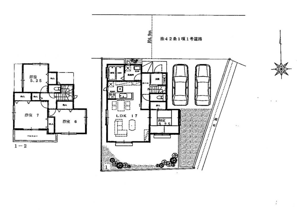 Floor plan. 29,800,000 yen, 4LDK, Land area 146.41 sq m , Building area 98.12 sq m site layout