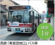 station. 40m to "Bishitsu park opening" bus stop