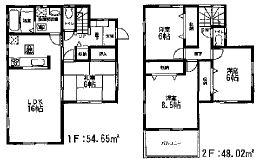 Floor plan. 22,980,000 yen, 4LDK, Land area 177.21 sq m , Building area 102.67 sq m   ☆ 4LDK ☆
