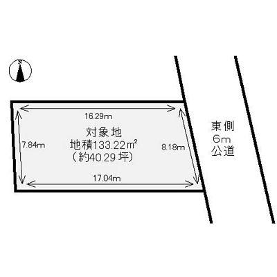 Compartment figure. Land price 20 million yen, Land area 133.22 sq m compartment view