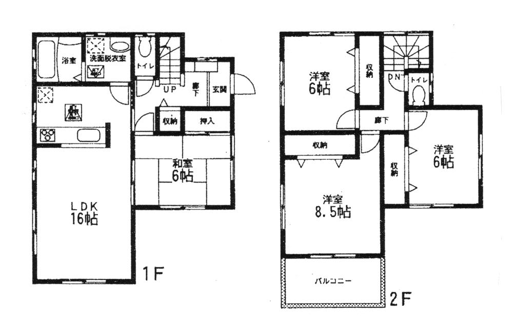 Floor plan. 22,980,000 yen, 4LDK, Land area 177.21 sq m , Building area 102.67 sq m