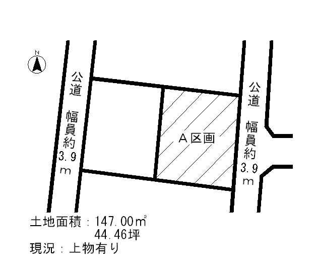 Compartment figure. Land price 43,800,000 yen, Land area 147 sq m