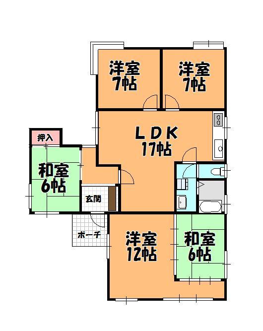 Floor plan. 33,800,000 yen, 4LDK, Land area 274.69 sq m , Building area 102.64 sq m