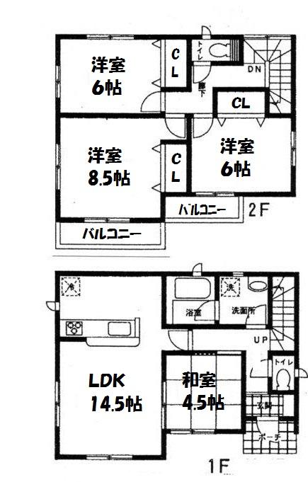 Floor plan. (4 Building), Price 21,800,000 yen, 4LDK, Land area 211.15 sq m , Building area 93.15 sq m