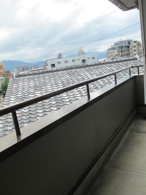 Balcony. Facing south in sunny