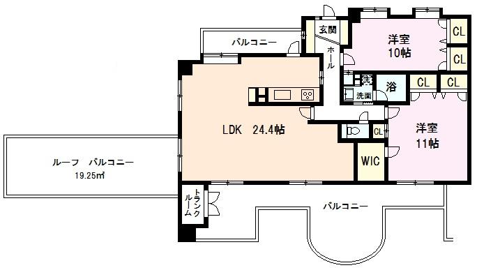 Floor plan. 3LDK, Price 28.5 million yen, Occupied area 95.11 sq m , Balcony area 31.74 sq m