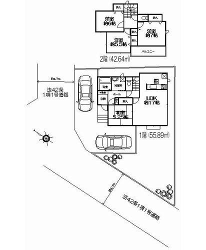 Floor plan. 32,800,000 yen, 4LDK, Land area 172.84 sq m , Building area 98.53 sq m