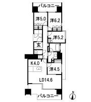 Floor: 4LDK, occupied area: 93.69 sq m, Price: 39,400,000 yen ・ 41,500,000 yen