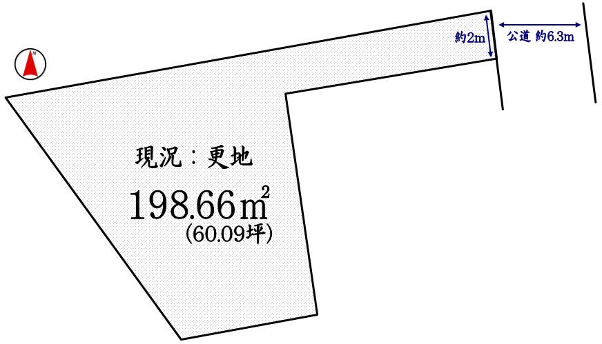 Compartment figure. Land price 15 million yen, No land area 198.66 sq m building conditions Land about 60 square meters