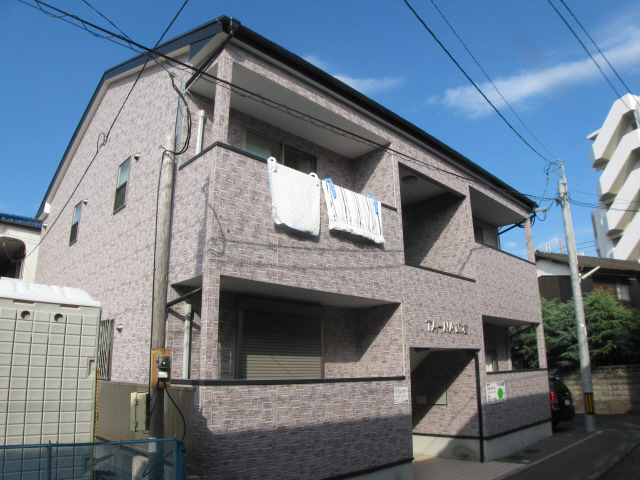 Building appearance. Apartment type of two-story