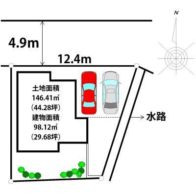 Compartment figure. 29,800,000 yen, 4LDK, Land area 146.41 sq m , Building area 98.12 sq m