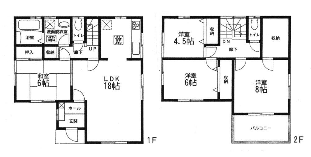 Floor plan. 24,980,000 yen, 4LDK + S (storeroom), Land area 161.1 sq m , Building area 105.98 sq m