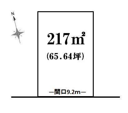 Compartment figure. Land price 46 million yen, Land area 217 sq m