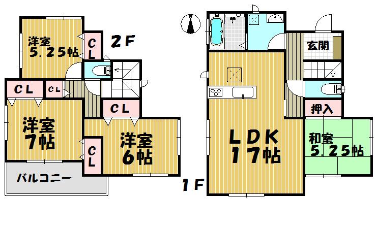 Floor plan. 29,800,000 yen, 4LDK, Land area 146.41 sq m , Building area 98.12 sq m