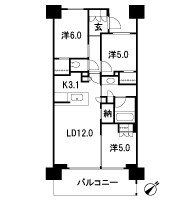 Floor: 3LD ・ K + N + 2WIC, the area occupied: 70.1 sq m, Price: 39.2 million yen