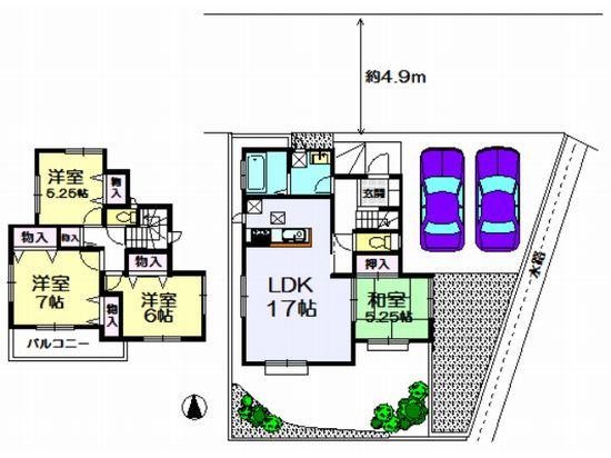 Floor plan. 29,800,000 yen, 4LDK, Land area 146.41 sq m , Building area 98.12 sq m